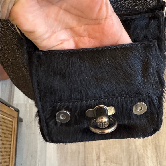 Frye Anna Sui Runway fur mini Cameron with dustbag FIRM - Picture 7 of 12